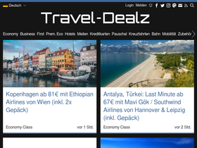'travel-dealz.de' screenshot