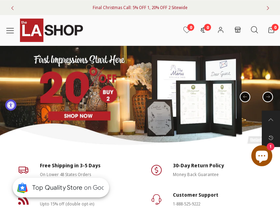 'thelashop.com' screenshot