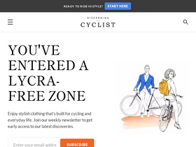 'discerningcyclist.com' screenshot