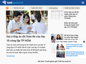 'kenhtuyensinh.vn' screenshot