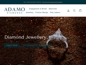 adamodiamonds.com homepage screenshot