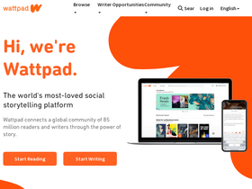 'wattpad.com' screenshot