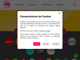 'emisorasmusicales.net' screenshot