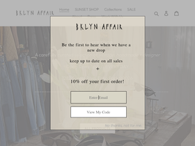 bklynaffair.com homepage screenshot