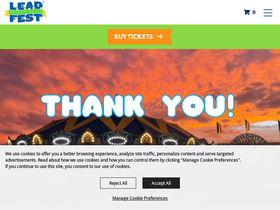 'theleadfest.com' screenshot