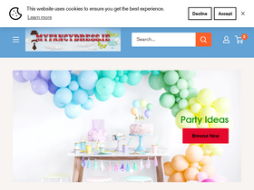 My Fancy Dress homepage screenshot