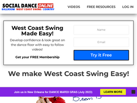 'westcoastswingonline.com' screenshot