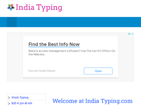'indiatyping.com' screenshot