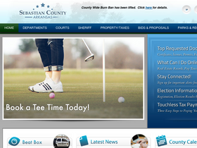 'sebastiancountyar.gov' screenshot