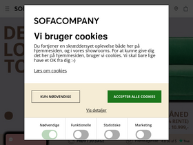 'sofacompany.com' screenshot