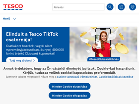 'tesco.hu' screenshot