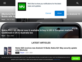 'nokiapoweruser.com' screenshot