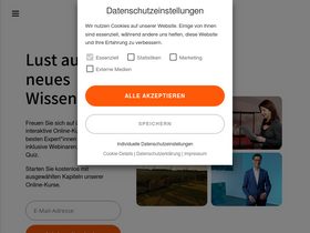 'zeitakademie.de' screenshot