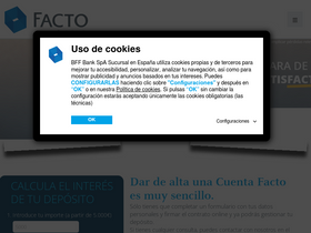 'cuentafacto.es' screenshot