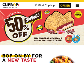 'cupbop.com' screenshot