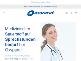 oxyparat.de homepage screenshot