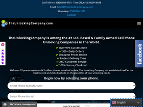 'theunlockingcompany.com' screenshot