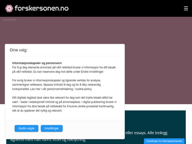 'forskersonen.no' screenshot