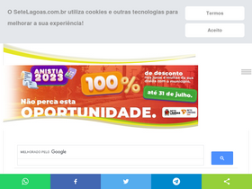 'setelagoas.com.br' screenshot