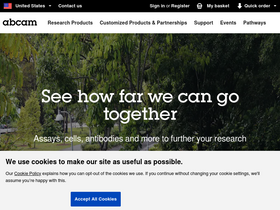 'abcam.com' screenshot