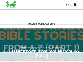 'sabbathprograms.com' screenshot