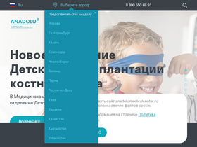 'anadolumedicalcenter.ru' screenshot