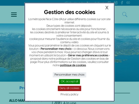 'nicecotedazur.org' screenshot