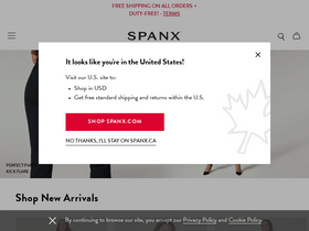 'spanx.ca' screenshot