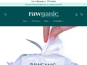 Rawganic homepage screenshot
