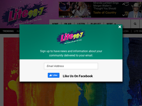 'lite987.com' screenshot