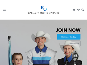 roundupband.com homepage screenshot