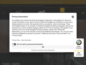'helikon-tex.com' screenshot