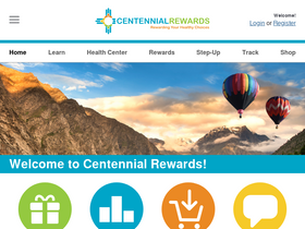 'centennialrewards.com' screenshot