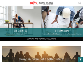 'fujitsugeneral.com' screenshot