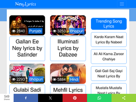 'newlyrics.net' screenshot