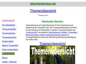 'abschiedstrauer.de' screenshot