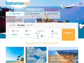 'bahamasair.com' screenshot