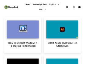 'fixingport.com' screenshot