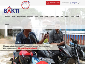 'baktikominfo.id' screenshot