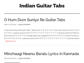 'indianguitartabs.com' screenshot