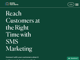'mobile-text-alerts.com' screenshot