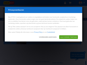 'maxict.nl' screenshot