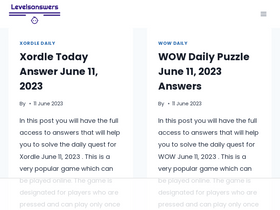 'levelsanswers.com' screenshot