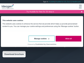 'huddle.com' screenshot