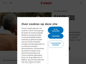'canon.nl' screenshot
