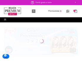 bellezapremiumoutlet.com homepage screenshot