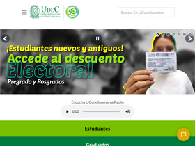 'ucundinamarca.edu.co' screenshot