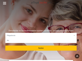 'pflegesuche.de' screenshot