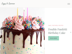 'sugarandsparrow.com' screenshot