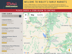 'shopridleys.com' screenshot